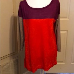 LOFT Color block sweater